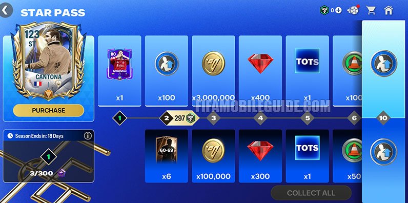 FC Mobile TOTS 2026 Star Pass Eric Cantona 123 OVR