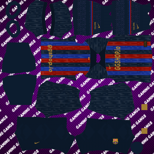 Gaming Gangs - Barcelona Kits and Logo for DLS 24