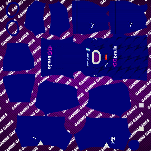 Gaming Gangs Al Hilal Home - Al Hilal Kits and Logo for DLS 24