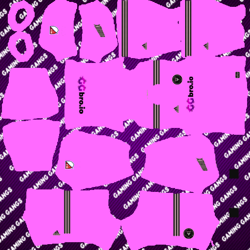 Gaming Gangs Miami Home - Inter Miami Kits and Logo for DLS 24
