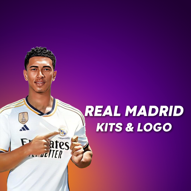 REAL MADRID KITS & LOGO IN DLS 24